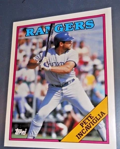 MLB PETE INCAVIGLIA TEXAS RANGERS 1988 TOPPS 280 CARD FOLDER 9.5" X 11.75" - Picture 1 of 3
