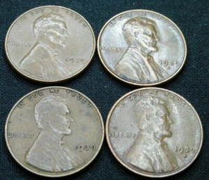 1939 P & 1939 S Lincoln Penny's - Bild 1 von 6