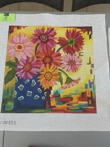 handbemalte Nadelspitze Leinwand JM I'm Beautiful Floral - Bild 1 von 1