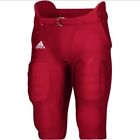 Adidas Youth Integrated Padded Football Pants Size Large Red 689PB