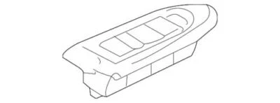Conjunto de interruptor de ventana de puerta delantera izquierda GM 2006-2009 GMC 25866994 genuino Foto 1 de 2