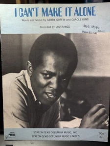 1966 LOU RAWLS Soul Noten I CANT MAKE IT ALONE (Carole King) - Bild 1 von 1