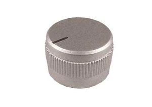 Manopola per potenziometro asse 6mm grigia in abs a vite diametro 15mm knob - Picture 1 of 1