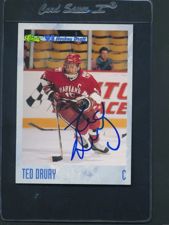 1993/94 Classic Draft #63 Ted Drury Signed Auto *D6302 - Image 1 of 1