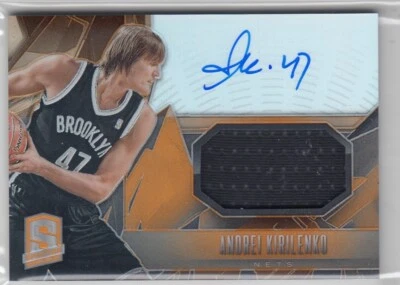 2013-14 Andrei Kirilenko Panini Spectra Orange AUTO JERSEY /20 - #17 Nets Jazz - Image 1 of 2