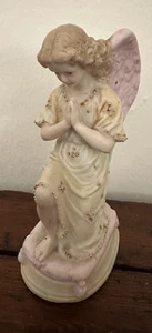 Antico angelo da appoggio -Arte sacra - in biscuit - Foto 1 di 9