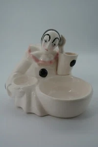 Novità Set da Rasatura Supporto Ceramica Pierrot Clown - Foto 1 di 11
