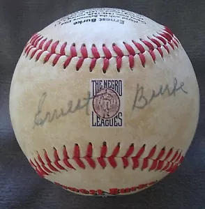 Ernest Burke (Negro Leagues) Autographed baseball - Picture 1 of 3