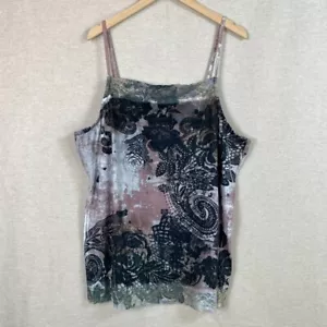 Maurices Womens Y2K Lace Trim Tank Top Size 3X Fairy Grunge Studded Whimsigoth - Picture 1 of 10
