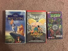 Disney El Rey León/Lion King Nickelodeon Hey Arnold TMNT VHS