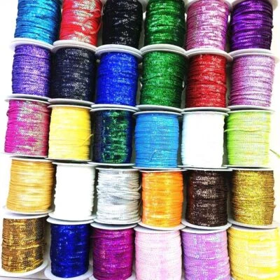 Trim Sequins Spangle Strings DIY Paillette Sewing Crafts Supplies 10 Yards / Lot - Image 1 of 4