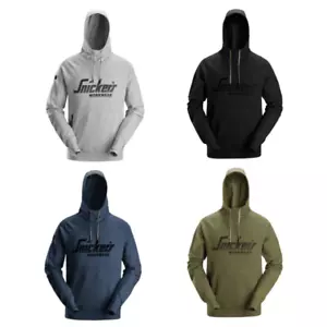 Snickers 2894 Logo Hoodie - Snickers Pullover Hoodie - Tradesman Work Jumper - Picture 1 of 13