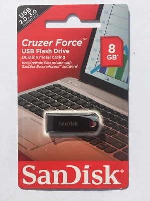 SanDisk Cruzer Force 8/16/32/64GB High Speed USB Flash Drive Memory Stick-UK - Image 1 of 4