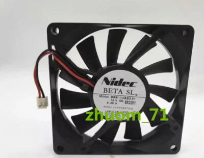 1PC NIDEC D08I-14BS3 01 14V 0.06A 8CM 8015  refrigerator silent fan - Image 1 of 3