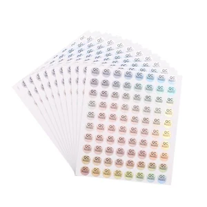 QC Passed Stickers Round Shape Adhesive Labels 10 x 10mm Pack of 20,Laser color - Picture 1 of 6
