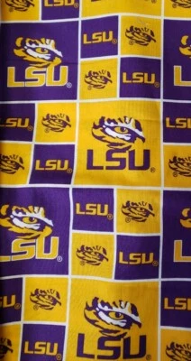 22"x 42" 100% algodón, Fabrique Innovations, LSU Tigers  Foto 1 de 2