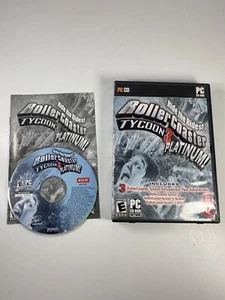 Roller Coaster Tycoon 3: Platinum (CD-ROM para juegos de PC, 2006) disco con manual - Imagen 1 de 7