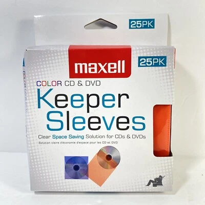 Maxell CD/DVD Keeper Sleeves Colored 25 Pack - Image 1 of 4