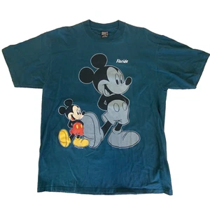 Disney Mickey Mouse Florida Mens Womens XL Double Sided Sherrys Best Vintage 90s - Picture 1 of 12