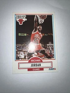 1990-91 Fleer #26 Michael Jordan - Tarjeta de baloncesto de la NBA - - Imagen 1 de 6