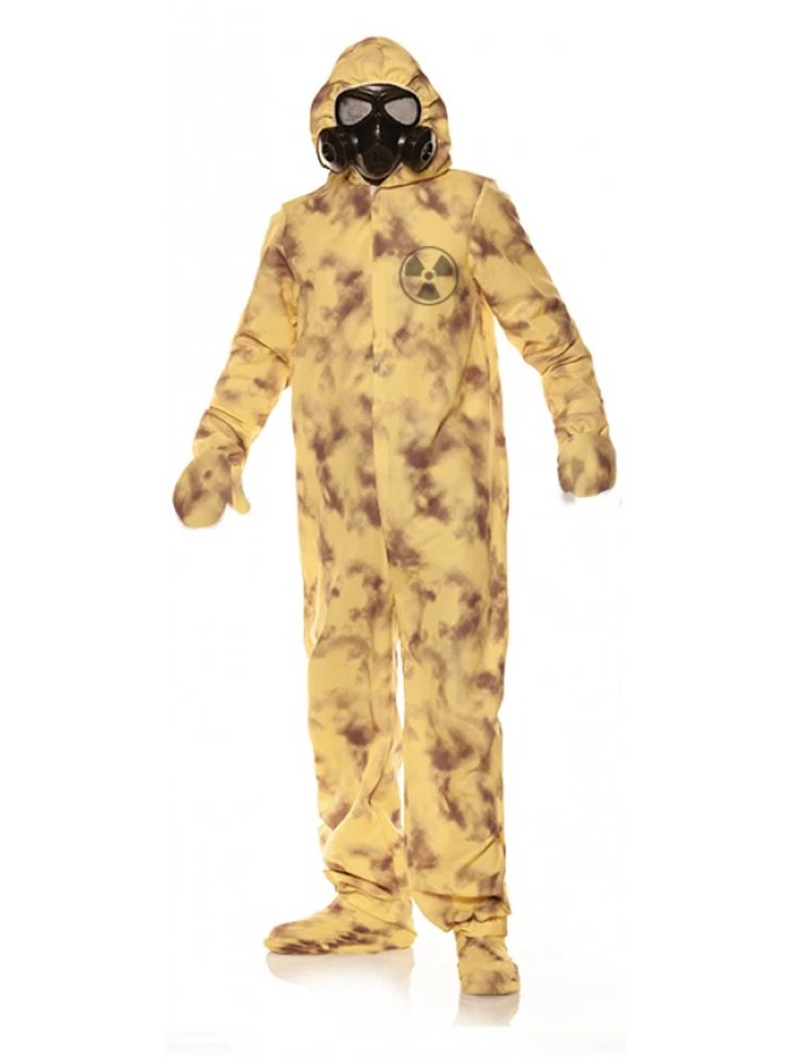 Disfraz de traje amarillo Hazmat unidad de contención para hombre Foto 1 de 1
