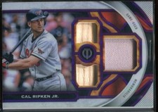 2023 Topps Baseball Cal Ripken Jr. /50 #TR-CR Tribute Triple Relic Card Orioles