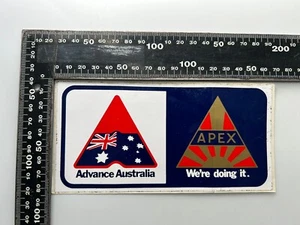Vintage Apex Advance Australia We’re Doing It Australian Unused Sticker - Foto 1 di 4
