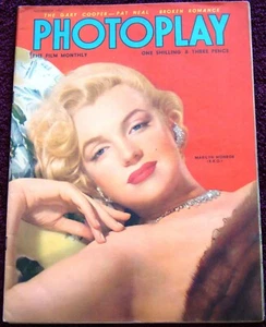 MAGNIFICENT MARILYN MONROE COVER + story BR Photoplay (11/52) movies Gene Kelly - Picture 1 of 12