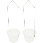 2 Sets Orchid Pot Hanging Outdoor Flowerpot The Fence Container