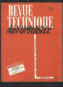 REVUE TECHNIQUE AUTOMOBILE . N° 99 . JUILLET 1954 . - Picture 1 of 1