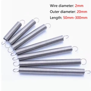 Hook Stainless Spring Expansion Extension Tension Springs Wire Dia 2mm OD 20mm - Picture 1 of 10