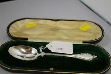 Antique Cased Solid Silver Christening Spoon - London 1911 