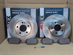 Discos de freno delanteros + pastillas + cable para Mercedes Clase C W205 C205 S205 2014 encendido - Imagen 1 de 2