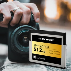 Renice 512G professional memory card 520MB/s CFast 2.0 -1pc for phantom veo/s - Picture 1 of 5
