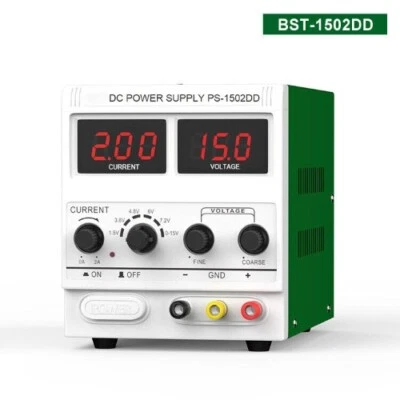 15V 2A Digital Display Dc Power Supply Phone Repair on-off Test Protection Power - Image 1 of 4