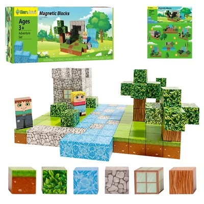 Magnetic Cubes - 120 piece  - Adventure Set - STEM - Montessori - Image 1 of 4