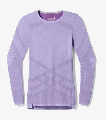$130 Smartwool Women's INKT Thermal Base Layer Crew -Violet Purple Iris-Small - Image 1 of 4
