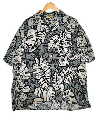 Edwards Hawaiian Tropical Shirt Hibiscus Print Men's 3XL Lockhead Martin Sleeve  - Image 1 of 4
