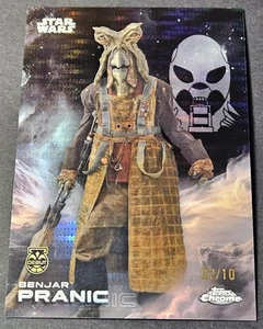 2025 Topps Chrome Star Wars Black /10 Pulsar Benjar Pranic Debut Refractor #107 - Picture 1 of 2