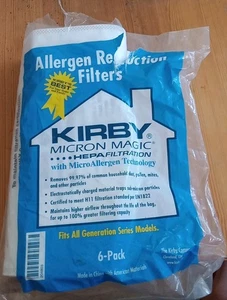 Confezione da 3 filtri filtrazione HEPA Kirby Micron Magic adatti a tutti i modelli serie Gen 204 - Foto 1 di 3