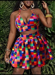 2 Pieces Outfit: Skirt and Top - Picture 1 of 8