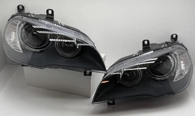Оригинальная адаптивная биксеноновая ксеноновая фара в сборе для BMW E70 X5 07–11 годов выпуска, пара L и R - Изображение 1 из 4