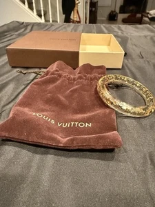 LOUIS VUITTON Clear Resin Monogram FULL Inclusion TPM Bracelet - Picture 1 of 11