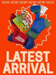 Sock Chucker Dog Toy Fetch Play Teething Textured New 2 Pack - Picture 1 of 3