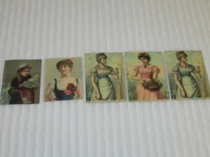 Konvolut 5 Vintage Viktorianische Glanzbilder - Bild 1 von 11