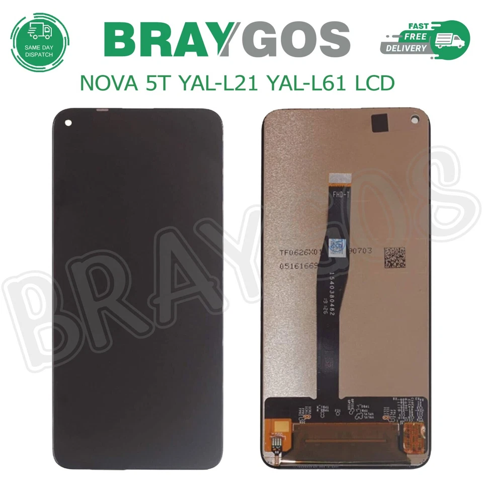 For Huawei Nova 5T YAL-L21 YAL-L61 LCD Touch Screen Digitizer Display Assembly - Image 1 of 4