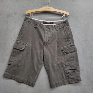 Express Cargo pantaloncino velluto a coste uomo taglia 34 grigio cordoncini skater grunge anni 90 - Foto 1 di 6