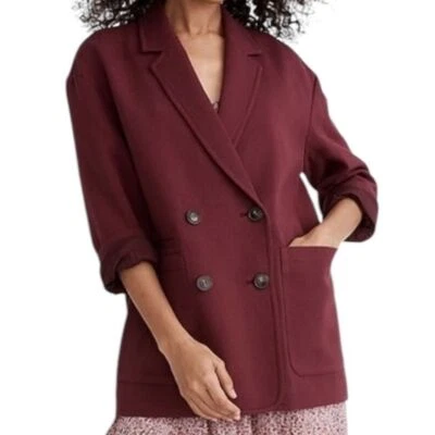 Blazer Madewell De Gran Tamaño Hayfield Doble Pecho De Colección Morera Talla XXS NUEVO CON ETIQUETAS Foto 1 de 4