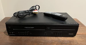 Philips DVP3355V/F7 DVD/VCR  Combo Player Hi-Fi VHS Recorder w/ Remote & Manual - Picture 1 of 5