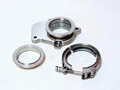 Stainless Turbo Downpipe Flange to 2.5" V-Band fits Grand National Buick 3.8L GN - Image 1 of 2